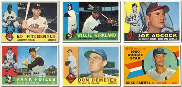 Post War Baseball Cards - Incredible 1960 Topps Baseball High Grade Collection (347)