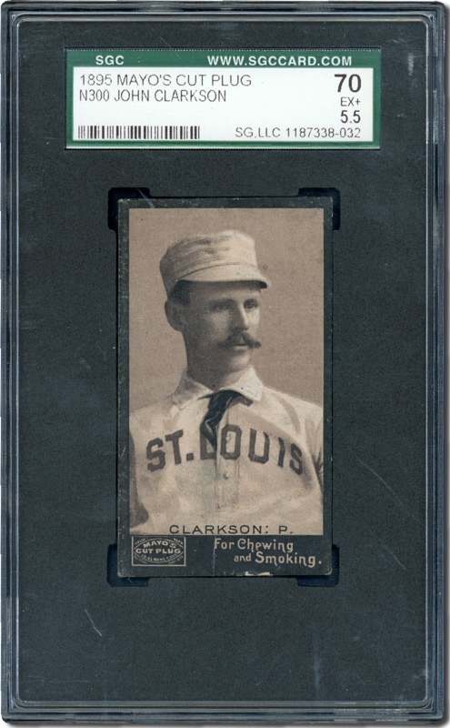 Vintage Baseball Cards - 1895 N300 Mayo John Clarkson SGC 70 EX+