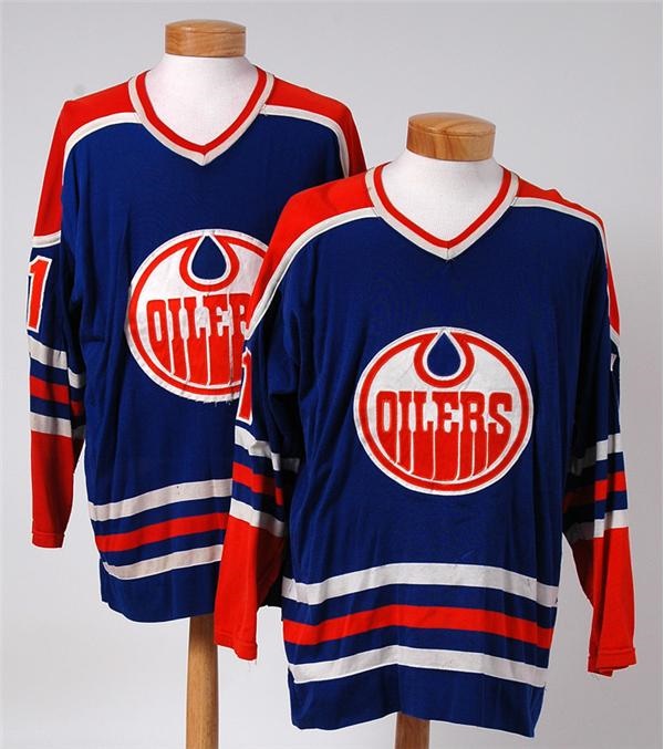 - Edmonton Oilers Game Worn WHA Jersey Lot (2)