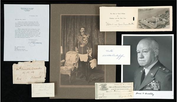 - Amazing Military and Political Autograph Collection (approx. 100)