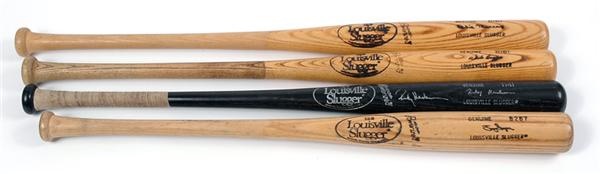 - 3,000 Hit Club Game Used Bats Collection (4)