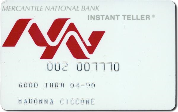 Madonna - Madonna Bank Card