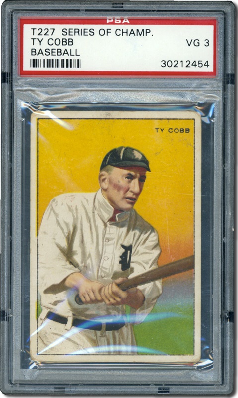 Vintage Baseball Cards - 1912 T227 Ty Cobb PSA 3 VG
