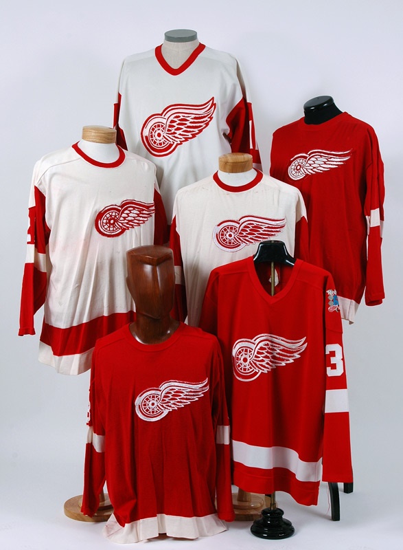 Romulus - Killer Detroit Red Wings Game Used Jersey Lot (6)