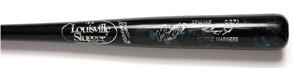 1996 Alex Rodriguez Signed Game Used Ken Griffey Jr. Bat (33.75")