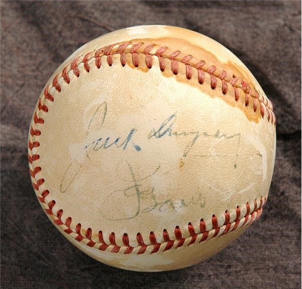 - Joe Louis & Jack Dempsey Signed Baseball