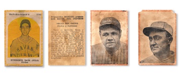 1940's Babe Ruth & Cobb Montiel Cuban Baseball Cards (94)