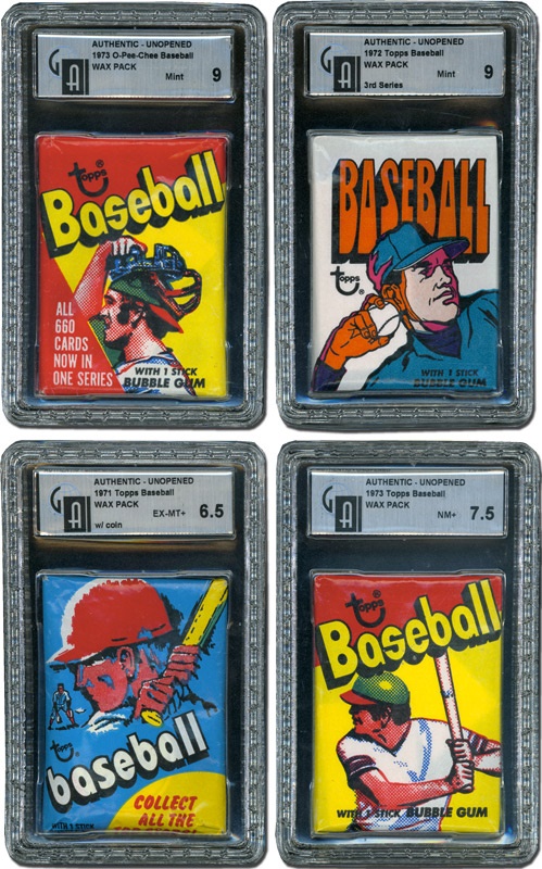 Unopened Cards - 1971-75 Topps Baseball Wax Pack Collection (13)