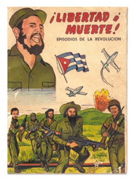 Cuban Sports Memorabilia - 1960's Fidel Castro Liberty Or Death Rare Card Album