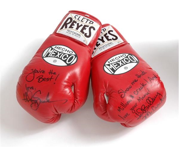 Hillary Swank Signed Boxing Gloves from "Million Dollar Baby"