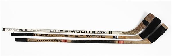 Rick the Stick - Philadelphia Flyers Stick Collection with Sittler, Clarke and Barber