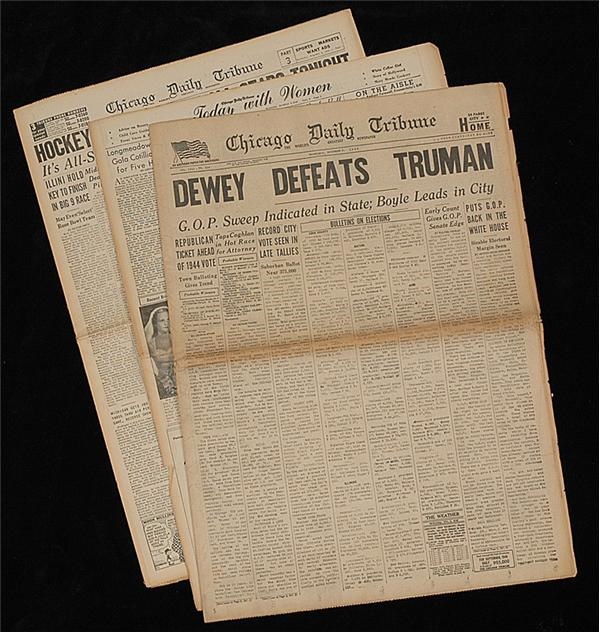 "Dewey Defeats Turman" Chicago Daily Tribune