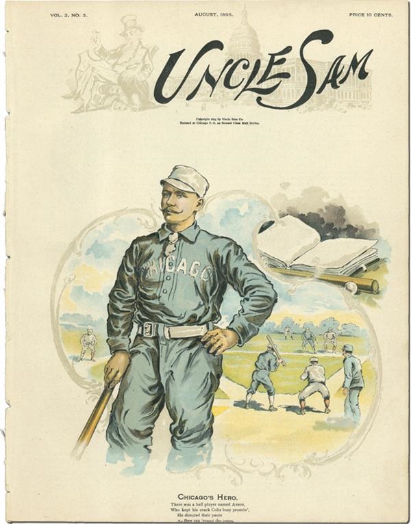 19th Century Baseball - Cap Anson 1889 Uncle Sam Magazine