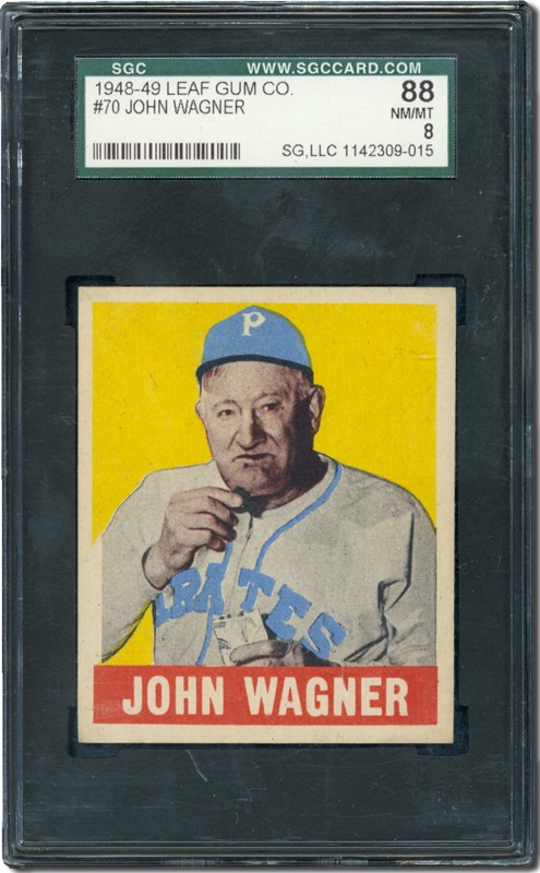 Post War Baseball Cards - 1948 Leaf #70 Honus Wagner SGC 88