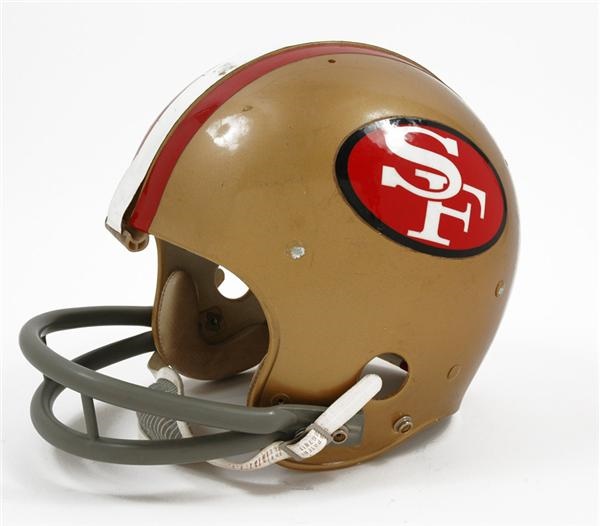 Football - 1972 Windlan Hall San Francisco 49th Game Worn Helmet