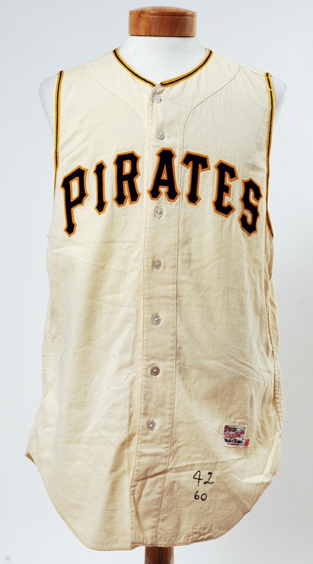 Clemente and Pittsburgh Pirates - 1960 World Series Mickey Vernon Pittsburgh Pirates Game Worn  Home Jersey