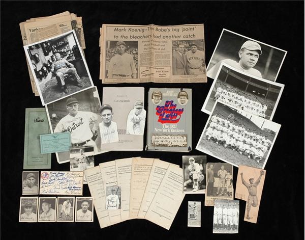 Baseball Autographs - Mark Koenig Autograph Collection (60)