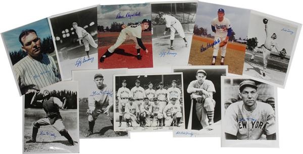 Baseball Autographs - 8 x 10 HOF Signed Photo Collection (159)