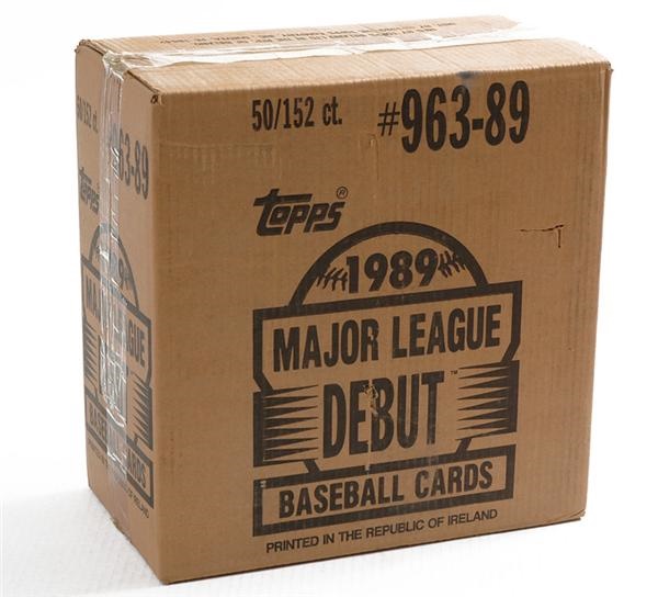 Unopened Cards - 1989 Topps Major League Debut Set Cases (3)