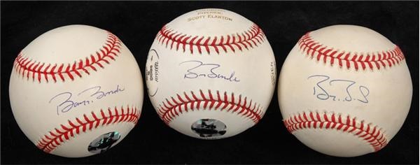 Barry Bonds - Barry Bonds Unique Signed Baseball Collection (24)