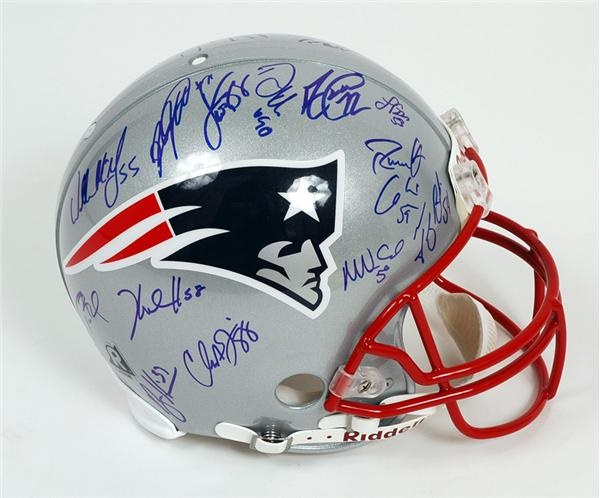 2005 New England Patriots Signed Helmet