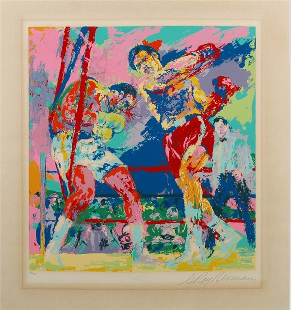 Muhammad Ali & Boxing - Foreman-Frazier Boxing Serigraph by Leroy Neiman (151/300)