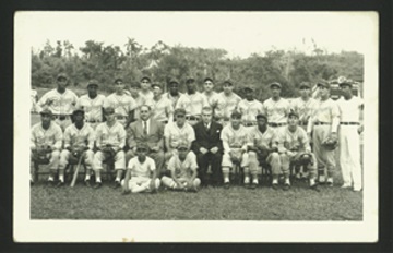 - 1946 Cienfuegos Elephants Real Photo Postcard with Dihigo