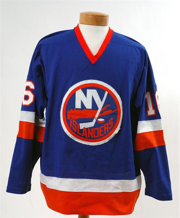 Hockey Sweaters - 1983-84 Pat LaFontaine New York Islanders Game Worn Rookie Jersey