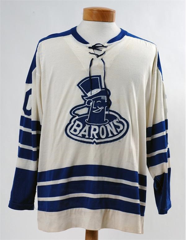 Any Name Number Cleveland Barons Ahl Retro Custom Hockey Jersey 1950 White