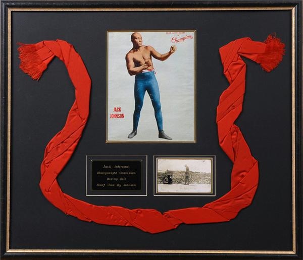 Jack Johnson Fight Worn Sash