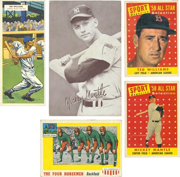 Post War Baseball Cards - 1950s Unique Childhood Sports Cards Collection (354)