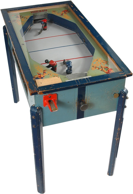 Vintage Coin Operated Mutoscope Hockey Machine