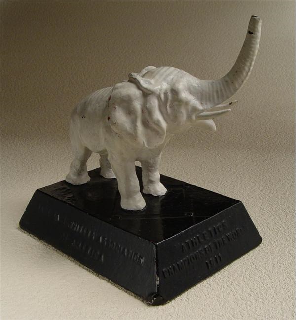 June 2005 Internet Auction - 1911 Philadelphia Athletics World Champion Souvenir Cast Iron White Elephant