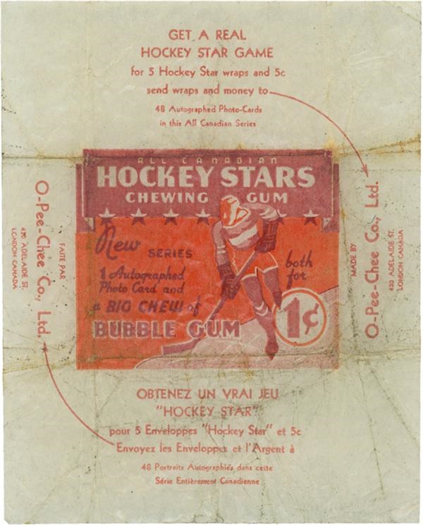 June 2005 Internet Auction - 1934-35 O-Pee-Chee Hockey Wrapper