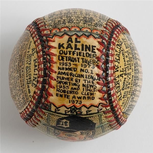 June 2005 Internet Auction - Al Kaline Baseball by George Sosnak