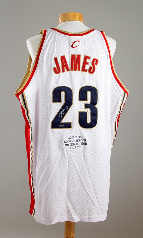 June 2005 Internet Auction - LeBron James Signed Jersey