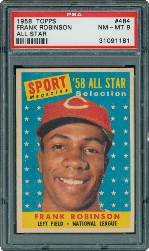 June 2005 Internet Auction - 1958 Topps #484 Frank Robinson All Star PSA 8 NM-MT