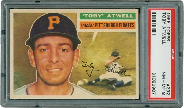 June 2005 Internet Auction - 1956 Topps #232 Toby Atwell PSA 8 NM-MT
