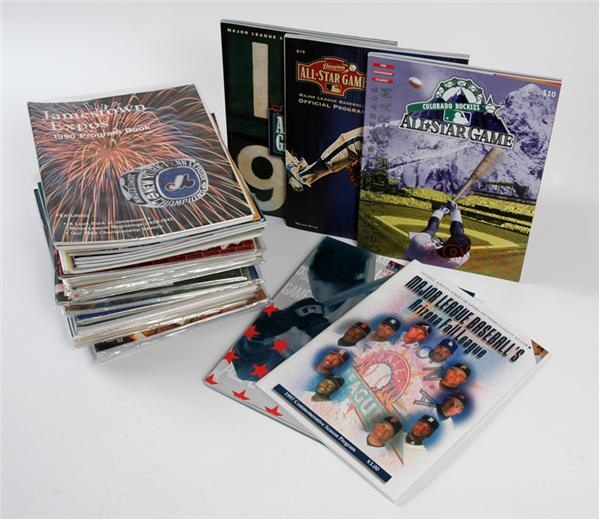 June 2005 Internet Auction - Large Baseball Publication Lot Including World Series and All-Star Game Programs (30+)