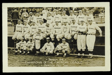 Boston Sports - 1912 Boston Red Sox Postcard