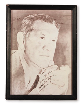 Jim Thorpe - 1952 Jim Thorpe Signed Photograph (8x10" framed)