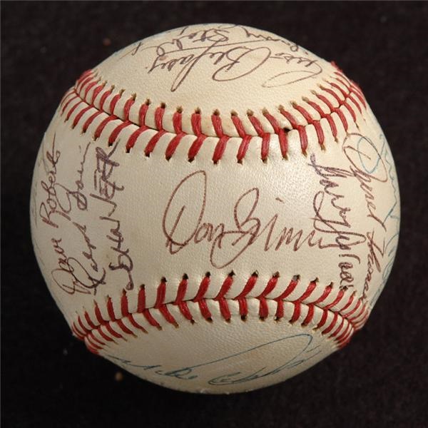 June 2005 Internet Auction - 1972 San Diego Padres Team Autographed Baseball from Jerry Morales