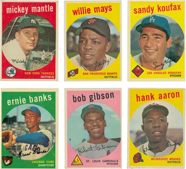 June 2005 Internet Auction - 1959 Topps Baseball Near Complete Set (450+)