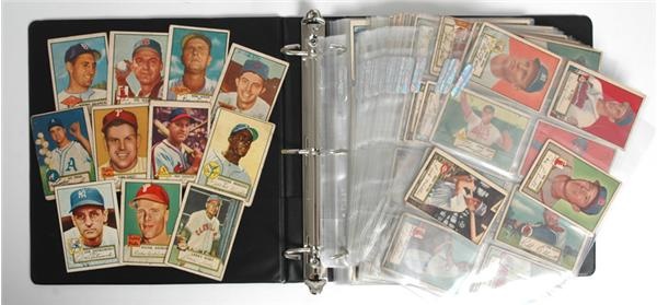 June 2005 Internet Auction - 1952 Topps Baseball Collection (173) with (8) High #''s