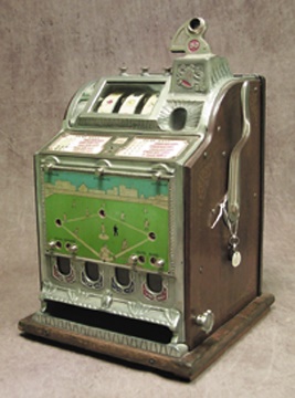Coin Operated Machines - 1920s Mills Baseball Slot Machine