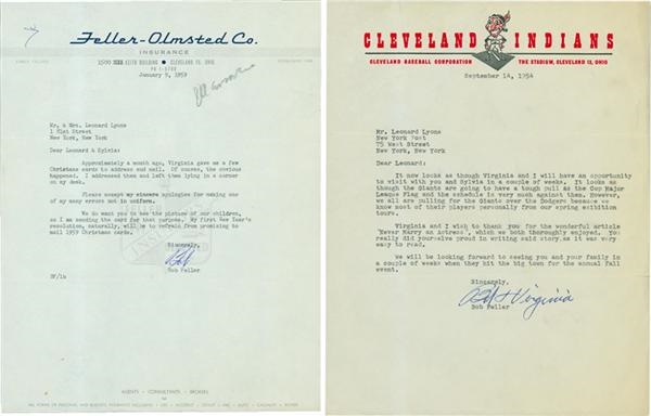 All Sports - Bob Feller Letter Collection