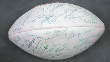 - 1971 Miami Dolphins Super Bowl Signed Football