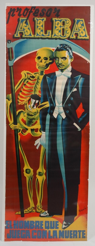 Rock And Pop Culture - Life Sized Magic Poster (The Man Who Played With Death)