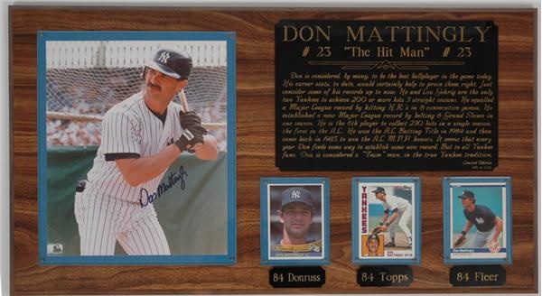 - Baseball Plaque Collection with Mattingly (6)