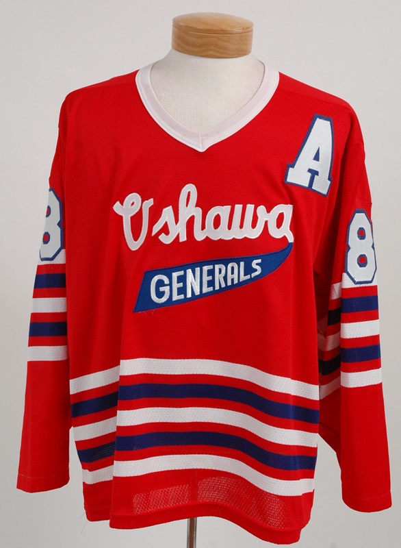 Hockey - Eric Lindros Autographed Replica Oshawa Generals Jersey